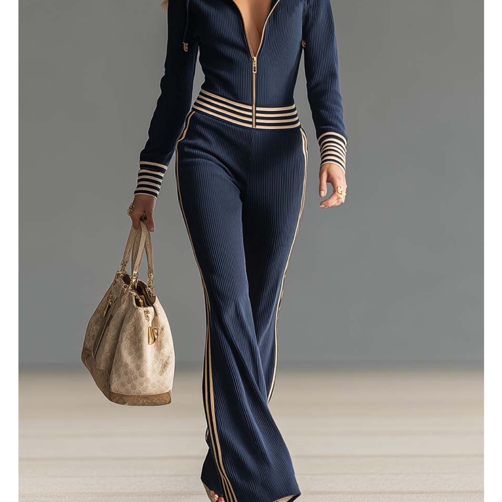 OYROSY Navy Blue Women's Jumpsuit NWT XS